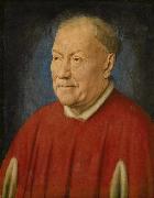 Jan Van Eyck Portrait of Cardinal Nicola Albergati (mk08) oil on canvas